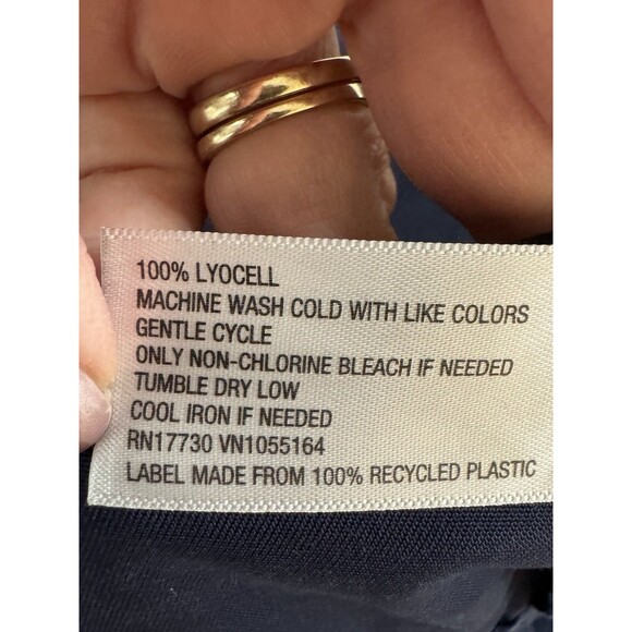 A New Day Womens Jacket M Blue Cinched Lyocell Utility Cargo Medium Lightweight - Picture 5 of 6